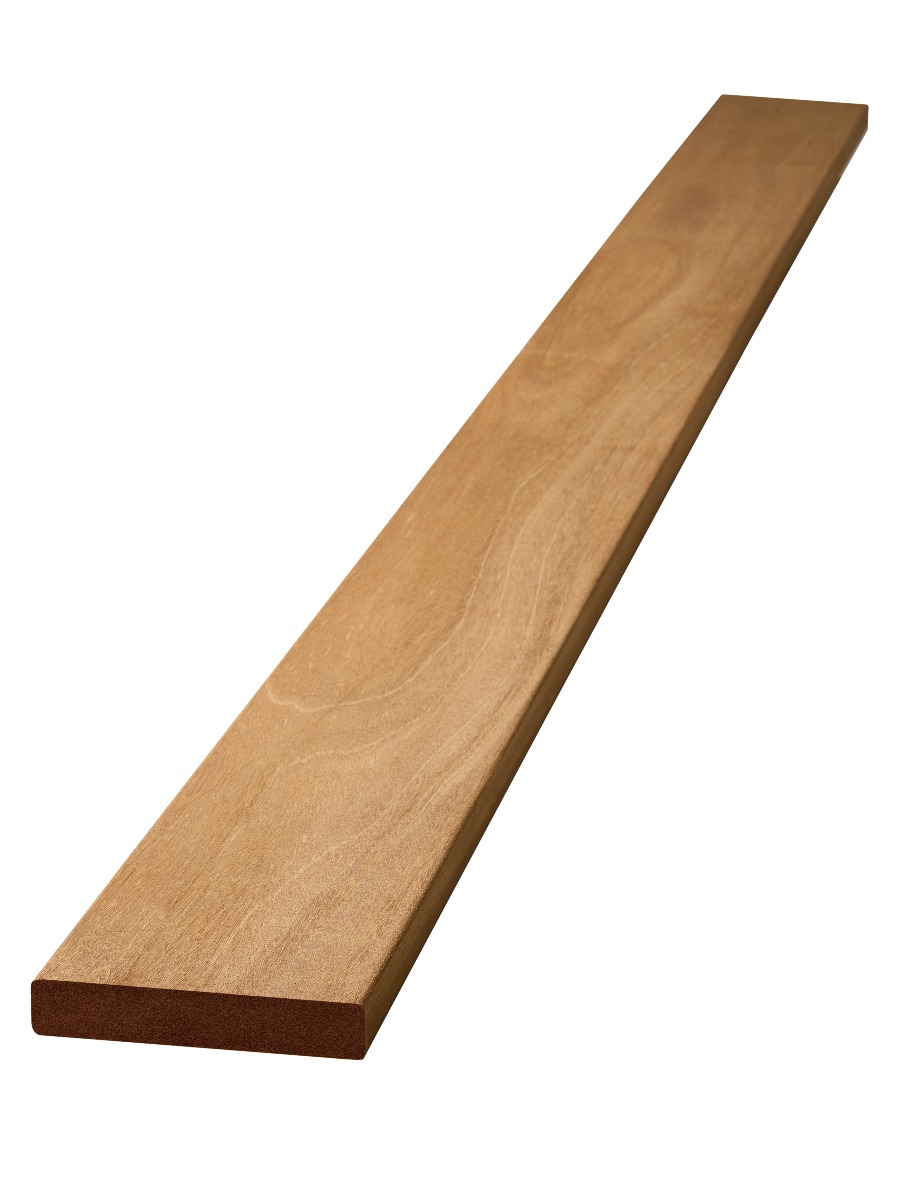 Bangkirai Premium KD, beidseitig glatt gehobelt, 25 x 120 mm Länge: 2,45 m