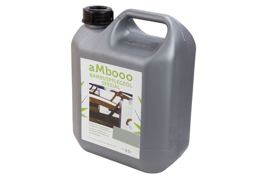 Bambuspflegeöl Spezial für Bambus Terrassendielen, Granit Grey, 2,5 Liter