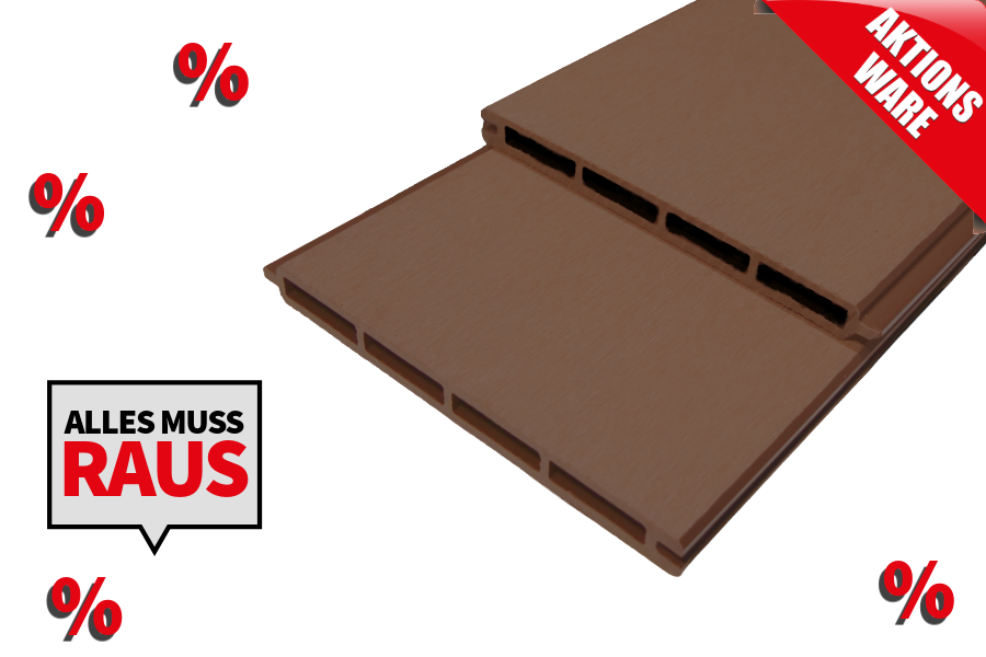 *Abverkauf* BPC Zaun / Sichtschutz / XL Steckzaun, Einzellamellen, Serie Texel XL, 1778 x 195 x 20 mm, Farbe braun