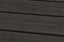 WPC Terrassendiele, Massivdiele, dunkelgrau Holzstruktur, 22 mm (Stärke) x 143 mm (Breite), 3D Oberfläche in den Längen 3 m, 3,6 m, 4,2 m und 4,8 m
