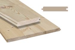 Fassadenverkleidung aus Fichte/ Tanne - Massivholz, 22 x 121 mm, Fasebrett (PE = 5 Stk. / Mindestbestellmenge: 4 PE)