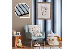 Akustikpaneele, schallabsorbierend, blau auf schwarzem Filz, Breite: 60 cm, Länge: 60 cm