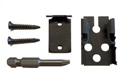 Anfangs- und Endclip für Holzterrassen mit seitl. Nut für unsichtbare Verschraubung, Edelstahl 20 Stück / Paket