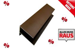 *Abverkauf* Alu F-Profil, Aluminium, farbbeschichtet, 6,5 cm (B) x 85 mm (H) x 3,0 m (L), (passend für Serie WE30 / WE56) - Farbe IPE