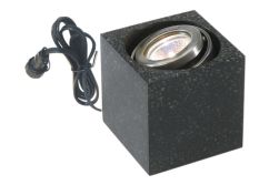 Außenstrahler CUBUS, 100 x 100 x 100 mm, Steinoptik, 3 Watt
