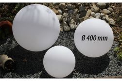 Design-Kugeln Moon 400, Ø 400 mm inkl. Trafo, 2 m Kabel und Fernbedienung
