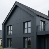 HPL Fassadenplatten, 8 mm, einseitiger UV-Schutz, 3050 mm x 1300 mm, Farbe anthrazit (3,965 m² / Platte)