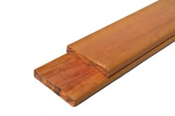 Bilinga Terrassendielen, (KD), 25 x 140 mm,  glatt / glatt, in den Längen: 2,10 m / 2,40 m / 2,70 m / 3,00 m / 3,30 m / 3,60 m / 3,90 m