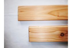 Lärche / Douglasie Pferdestallbohlen, 32 x 135 mm, allseitig gehobelt, 10 mm Nut gefast und gekappt, mit Nut und Feder, auf Wunschlänge gekappt, Deckmaßberechnung, Längen auf Anfrage