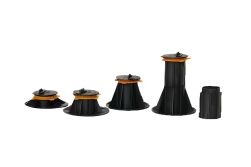 Kunststoff Stellfuß, 45 - 70 mm Verstellbereich, extra starke Tragkraft 1000 kg / Stellfuß