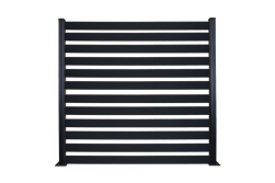 Komplettset Aluminium Zaun / Sichtschutz / Steckzaun / RAL 7016, 1800 mm (Höhe) x 20 mm (Stärke), in den Breiten 2000 mm oder 3000 mm verfügbar, inkl. Abstandshalter (Serie Helgoland ohne Pfosten)