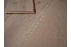 Parkett Eiche Landhausdiele, weiß geölt 14 x 190 x 1900 mm, Sortierung natur (2,888 m² / Paket)
