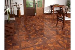 Premium Tafelparkett europäische Eiche, wärmebehandelt, uv geölt, gebürstet, 14 x 390 x 390 mm (1,216 m² / Paket)