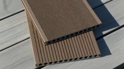 BPC Hohlkammerdiele WoodoMallorca, 25 x 250 mm, dunkelbraun, 4 m lang