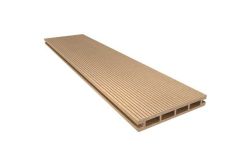 Resysta Terrassendiele, 140 x 20 mm in den Längen 3, 4 und 5 m, einseitig geriffelt / glatt, gebürstet, mit seitl. Nut