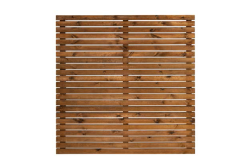 Rhombus Sichtschutz Kiefer KDI Braun, 180 (B) x 180 cm (H) x 20 mm (S), Rhombus Leisten ca. 20 x 70 mm, Rückseite 3 senkrechte Riegel 20 x 70 mm, für Verbau mit Alu Pfosten