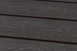 WPC Terrassendiele, Massivdiele, sägerau in dunkelgrau, 22 mm (Stärke) x 143 mm (Breite) in der Länge 4,80 m