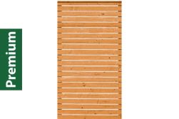 Rhombus Sichtschutz, Premium Douglasie, 98,5 cm (B) x 181 cm (H), Rhombusleisten ca. 24 x 78 mm - lasiert