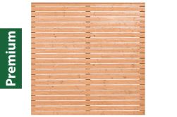 Rhombus Sichtschutz, Premium Douglasie, 178,5 cm (B) x 181 cm (H), Rhombusleisten ca. 24 x 78 mm - natur