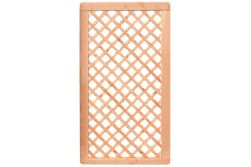 Premium Douglasie Sichtschutzzaun Holz, 98,5 cm (B) x 178,5 cm (H), Rankgitter diagonal - natur