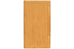 Premium Douglasie Sichtschutzzaun Holz, 98,5 cm (B) x 178,5 cm (H), Senkrechtfüllung mit Mittelsträbe - lasiert