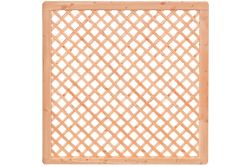 Premium Douglasie Sichtschutzzaun Holz, 178,5 cm (B) x 178,5 cm (H), Rankgitter diagonal - natur