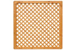 Premium Douglasie Sichtschutzzaun Holz, 178,5 cm (B) x 178,5 cm (H), Rankgitter diagonal - lasiert