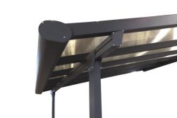 Terrassenüberdachung Aluminium Serie SL, weiß oder anthrazit, 3,00m Tiefe x 3,05m Breite (an der Hauswand)