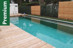 Europäische Lärche, Premiumqualität, 26 mm (S) x 148 mm (B), Oberfläche strukturiert gebürstet / Sichtseite nachsortiert, 13 % Holzfeuchte, splintfrei, aufspreiselfrei, mit seitlicher Nut in den Längen 1,25 m / 1,5 m / 2 m / 2,5 m / 3 m / 3,5 m