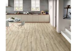 5,5 mm Klick Vinyl (SPC) mit intregierter Trittschalldämmung, Holzoptik weiß geölt, 5,5 (S) x 230 (B) x 1220 (L) mm (2,53m² / Paket)