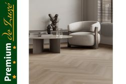 Premium 3D, 7 mm Fischgrät Klick Vinyl (SPC) mit antibakterieller Trittschalldämmung, Eiche grau, 592 x 148 mm, 0,55 mm Nutzschicht, (1,40 m² / Paket)