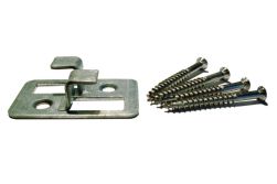 WHS Clip verzinkt, inkl. A4 Edelstahlschrauben