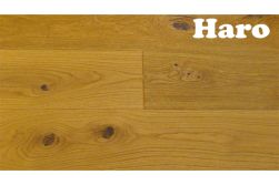 Haro Eiche Rustico, Landhausdiele, 13,5 x 180 x 2200 mm, naturaLin plus Naturöl Oberfläche, Natürliche bis lebhafte Holzstruktur mit größeren Astanteilen,  retro strukturiert (Serie 4000 Art. 531138) (3,17 m²/Paket)