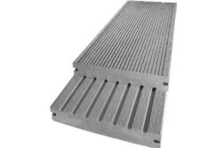 BPC Terrassendiele, Massivdiele WoodoSaba 20 x 145 mm, grau, in den Längen 2,9 m / 4 m / 5 m