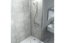 Wandpaneele Kunststoff, Greige, wasserfeste Wandverkleidung für Küche und Bad, Wandfliese selbstklebend, 600 mm x 300 mm x 4 mm, (1,62 m² / Paket)