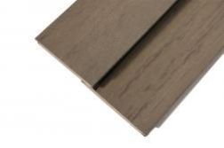 WPC Diele, Massivdiele, 22 mm (S) x 143 mm (B), sandfarbend / gealtert / gebürstet in den Längen 3 m / 3,6 m / 4,2 m und 4,8 m