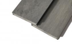 WPC Diele, Massivdiele, 22 mm (S) x 143 mm (B), steingrau / gealtert / gebürstet in den Längen 3 m / 3,6 m / 4,2 m und 4,8 m