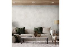 XXL Wandfliese SPC-Vinyl, Betonoptik ‑ Grau, Matt, wasserfeste Wandverkleidung für Küche und Bad, Wandpaneel mit Click-Verbindung, 1200 mm x 600 mm x 3,7 mm, (2,16 m² / Paket)