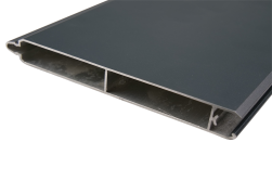 Einzelelement Aluminium Zaun / Sichtschutz / Steckzaun / RAL 7016, 150 mm (Höhe) x 20 mm (Stärke), in den Breiten 1800 mm oder 2500 mm verfügbar (Serie Fehmarn)
