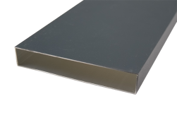 Einzelelement Aluminium Zaun / Sichtschutz / Steckzaun / RAL 7016, 100 mm (Höhe) x 20 mm (Stärke), in den Breiten 2000 mm oder 3000 mm verfügbar, inkl. Abstandshalter (Serie Helgoland)