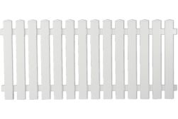 Vorgartenzaun Kunststoff weiß 180 x 80 cm (Serie Juist)