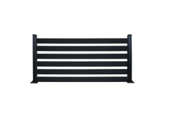 Komplettset Aluminium Zaun / Sichtschutz / Steckzaun / RAL 7016, 900 mm (Höhe) x 20 mm (Stärke), in den Breiten 2000 mm oder 3000 mm verfügbar, inkl. Abstandshalter (Serie Helgoland ohne Pfosten)