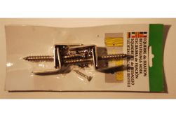 Winkelbeschlag gelb verzinkt 4er-Karte, geblistert, mit Schrauben