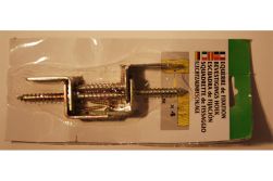 Winkelbeschlag Edelstahl 4er-Karte, geblistert, mit Schrauben