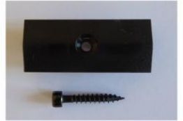 Universalclip Kunststoff für WPC/BPC Dielen 100 Stk./Packung + Schraube (Serie Woodstore)