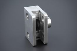 Halter Solarpanel aus Edelstahl für Solarfassade, einseitig, 60 x 50 mm