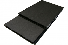 XXL Einzelelement WPC Zaun / Sichtschutz / Steckzaun, 20 x 200 x 1800 mm, beidseitig glatt gebürstet, Modulares Zaunsystem in anthrazit (Serie WoodoNorderney)