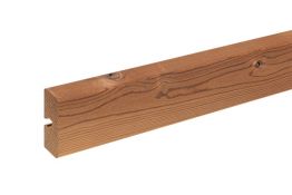 Thermoholz Kiefer für Fassade, 20 mm (Stärke) x 65 mm (Breite), Oberfläche gebürstet, Sortierung Natur in der Länge 3,9 m