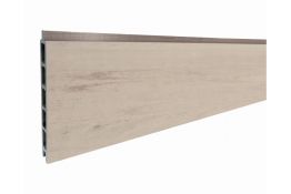 Einzelelement WPC Zaun / Sichtschutz / Steckzaun, 20 (S) x 140 (H) x 1800 (B) mm in Bicolour Grau, 2er Set