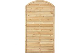 Sichtschutzzaun Holz Bogen Kiefer/Fichte 100 x 180/160 cm (Serie Baltrum)